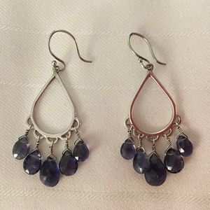 Me&Ro Iolite & Sterling Silver Briolette Earrings